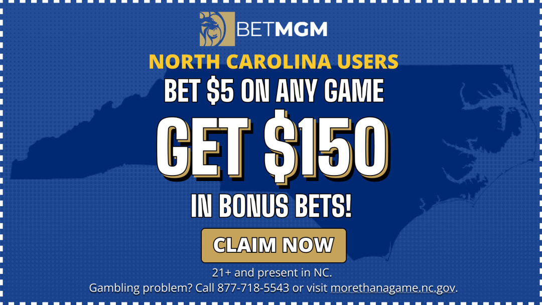 BetMGM NC Bonus Code FNCHANC Unlocks a Bet $5, Get $150 Instant Promo