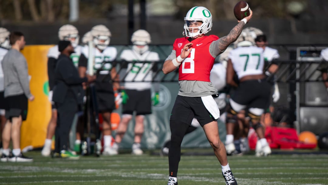 Photos From Day One of Oregon Spring Football Practice