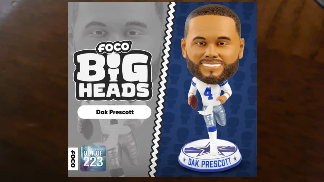 Rep Your Cowboys QB Right! FOCO’s Dak Prescott Bighead Bobblehead