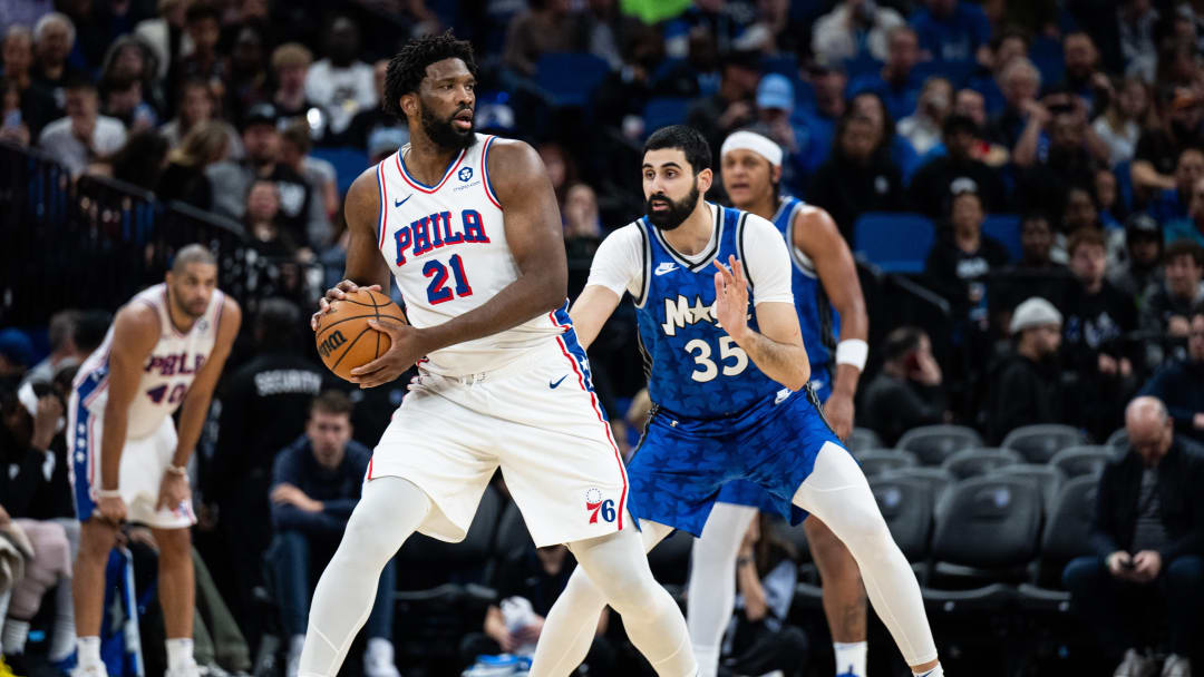 Joel Embiid pulls off Anthony Edwards' backboard dunk in win over Magic