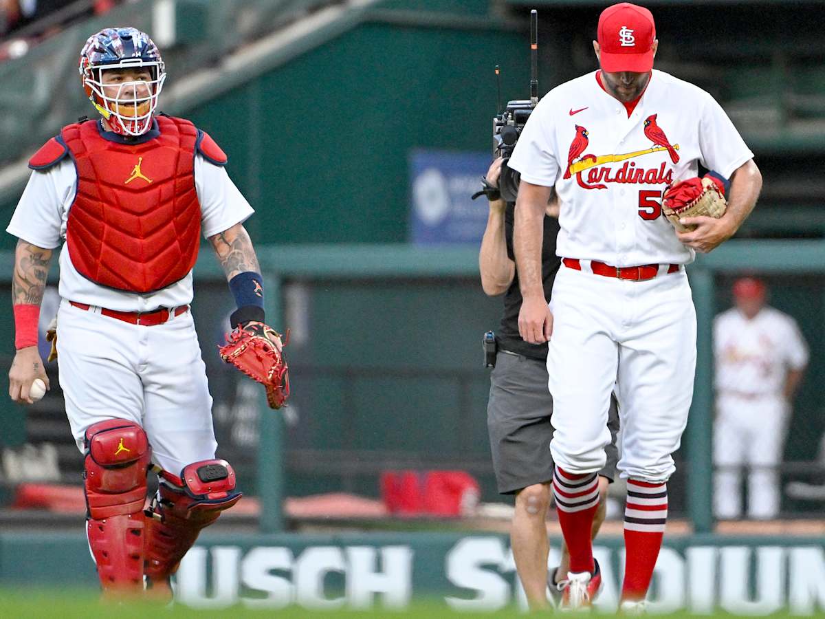 Handmade USA Framed Photo St. Louis Cardinals Framed Photo Collage - Adam Wainwright & Yadier Molina All-Time Battery Record, 12x15 Inch St Louis Cardinals Poster