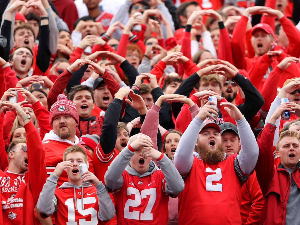 One Brave Michigan Fan Stood Out in Ohio State Crowd, and Everyone Thinks  He's Up to Something - Sports Illustrated