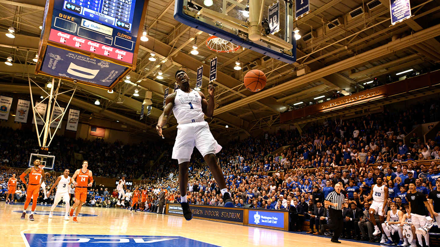 zion williamson 360 dunk