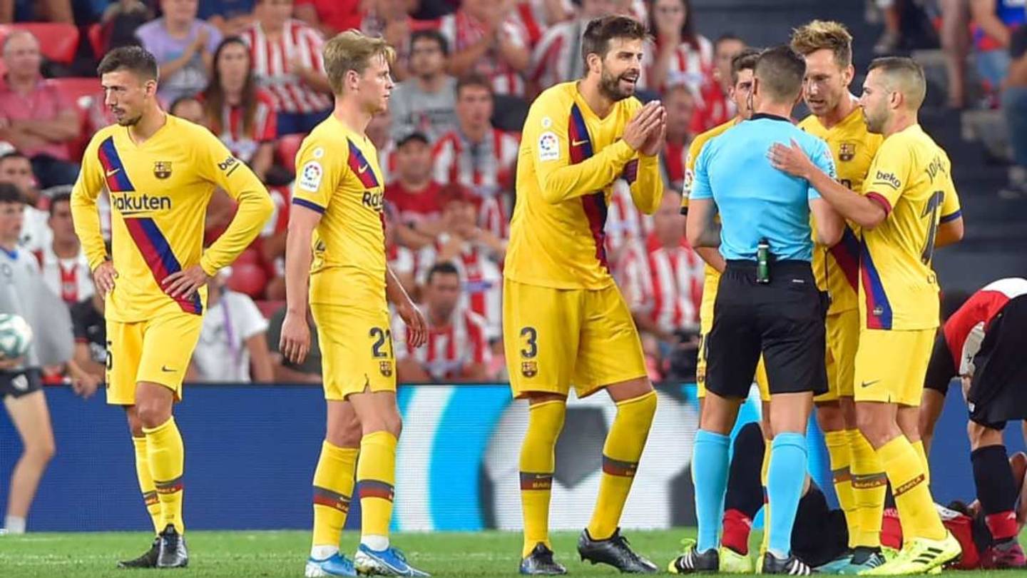 El 1x1 de los jugadores del FC Barcelona en la derrota ante el Athletic ...