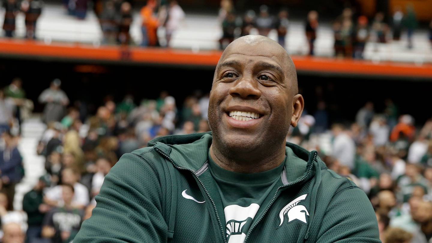 Magic Johnson La Rams Magic Johnson among first to buy L.A. Rams season tickets