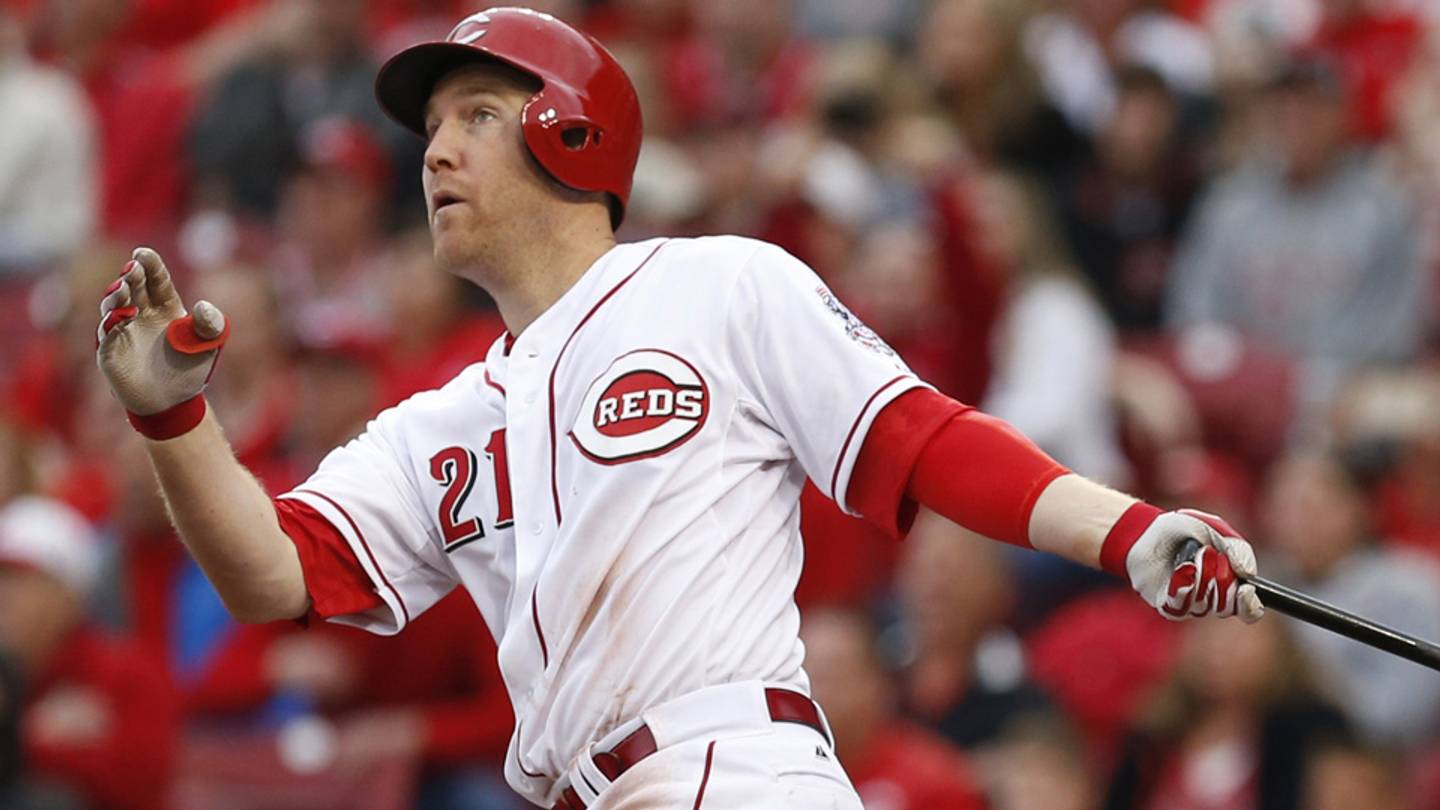 Chauve-souris De Baseball Signée Todd Frazier - Cincinnati Reds - Occasion - Rouge