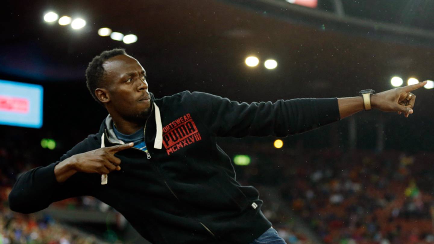 Generisch Usain Boulon Pose Hommes à Capuche Sweat - shirt84