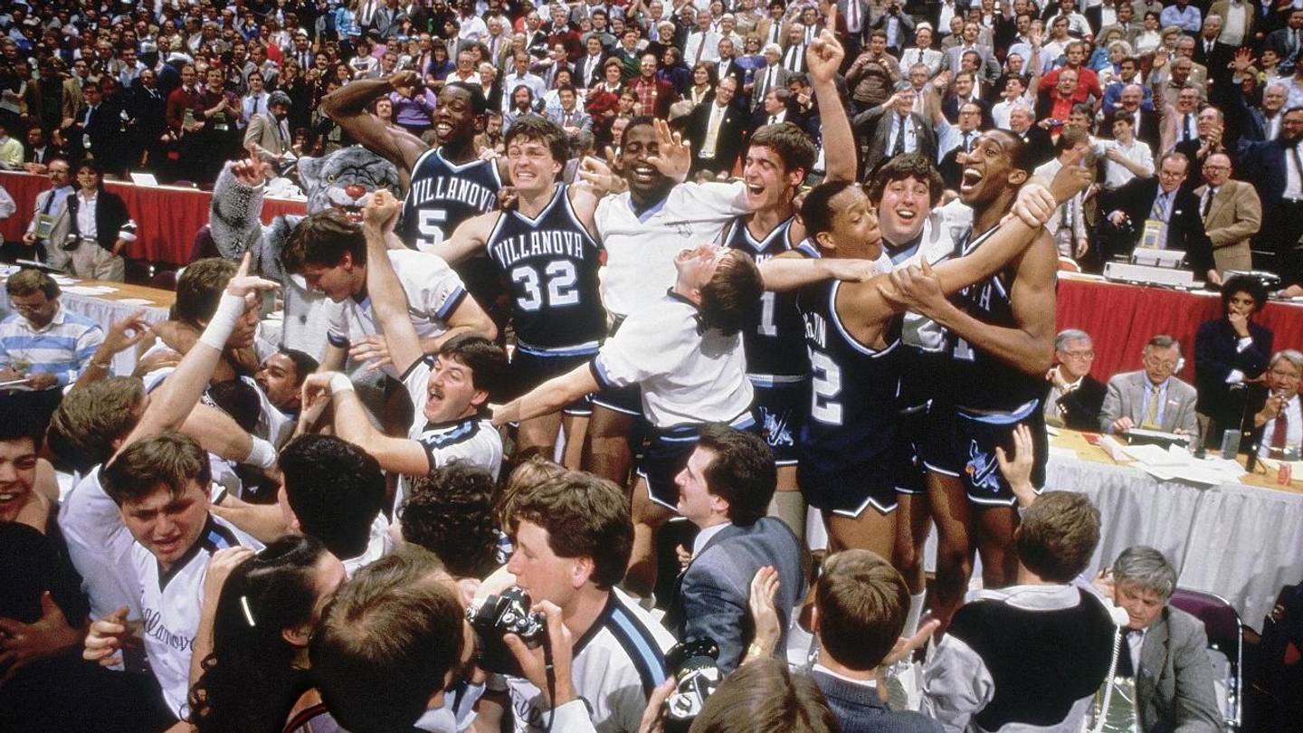 Mark Plansky Villanova upsets Georgetown in 1985 NCAA tournament
