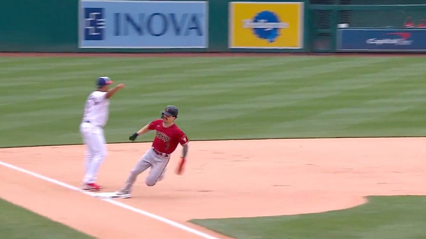 Corbin Carroll Showed Off His Superhuman Speed by Scoring From First on ...