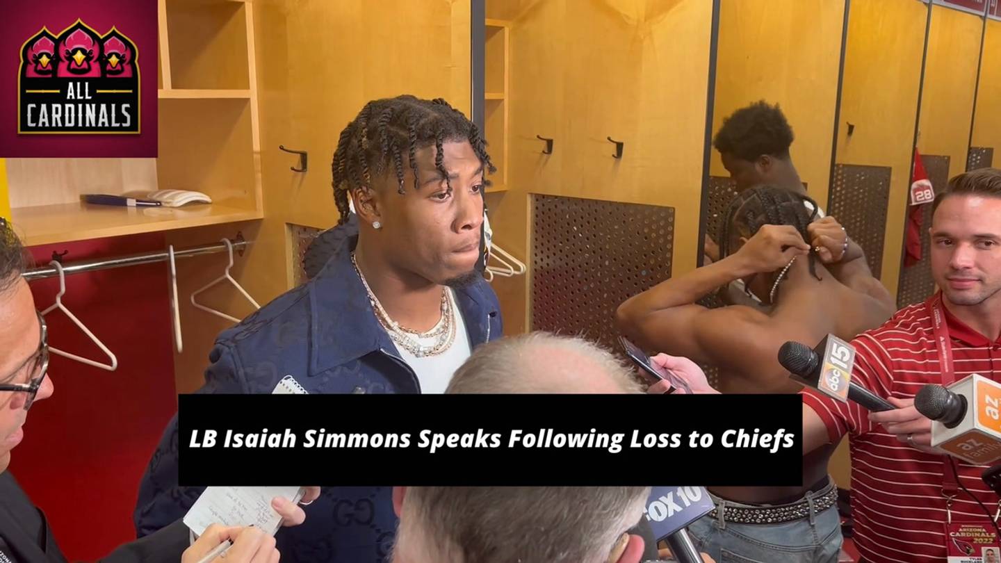 Isaiah Simmonds VIDEO: Cardinals LB Isaiah Simmons Speaks After Loss to Chiefs