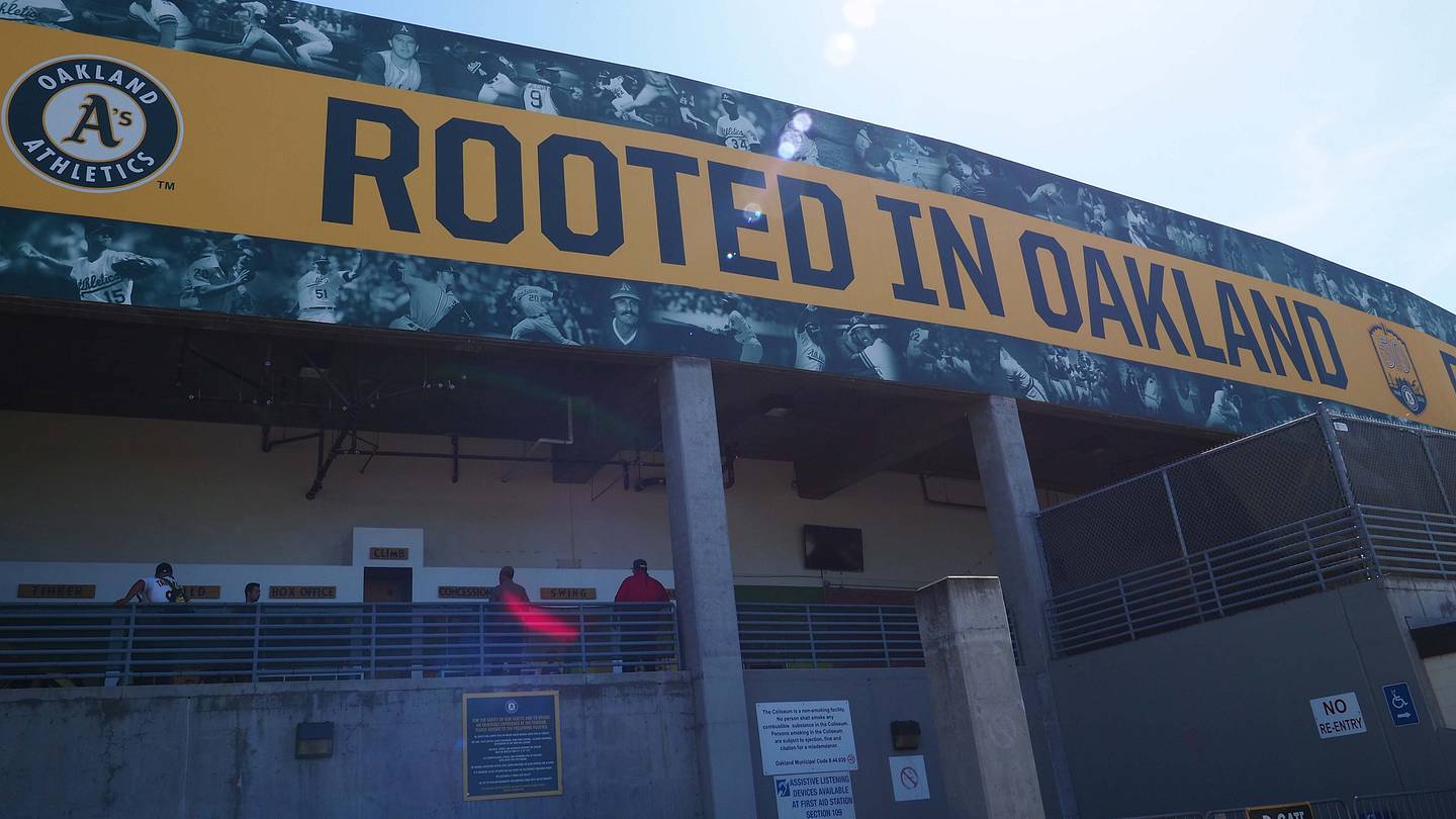 A's Unveil New Signage Around Coliseum to Replace 