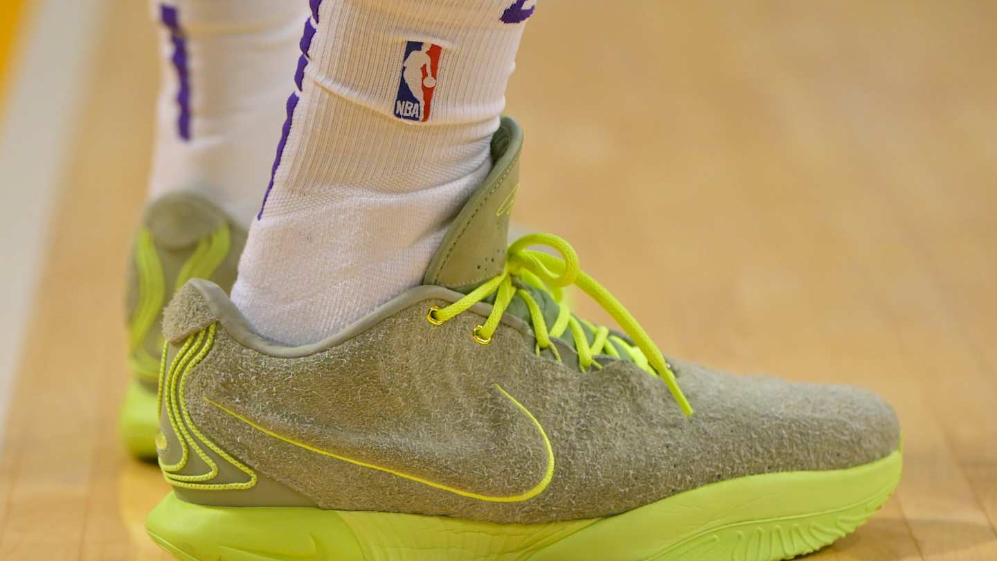 green lebron sneakers