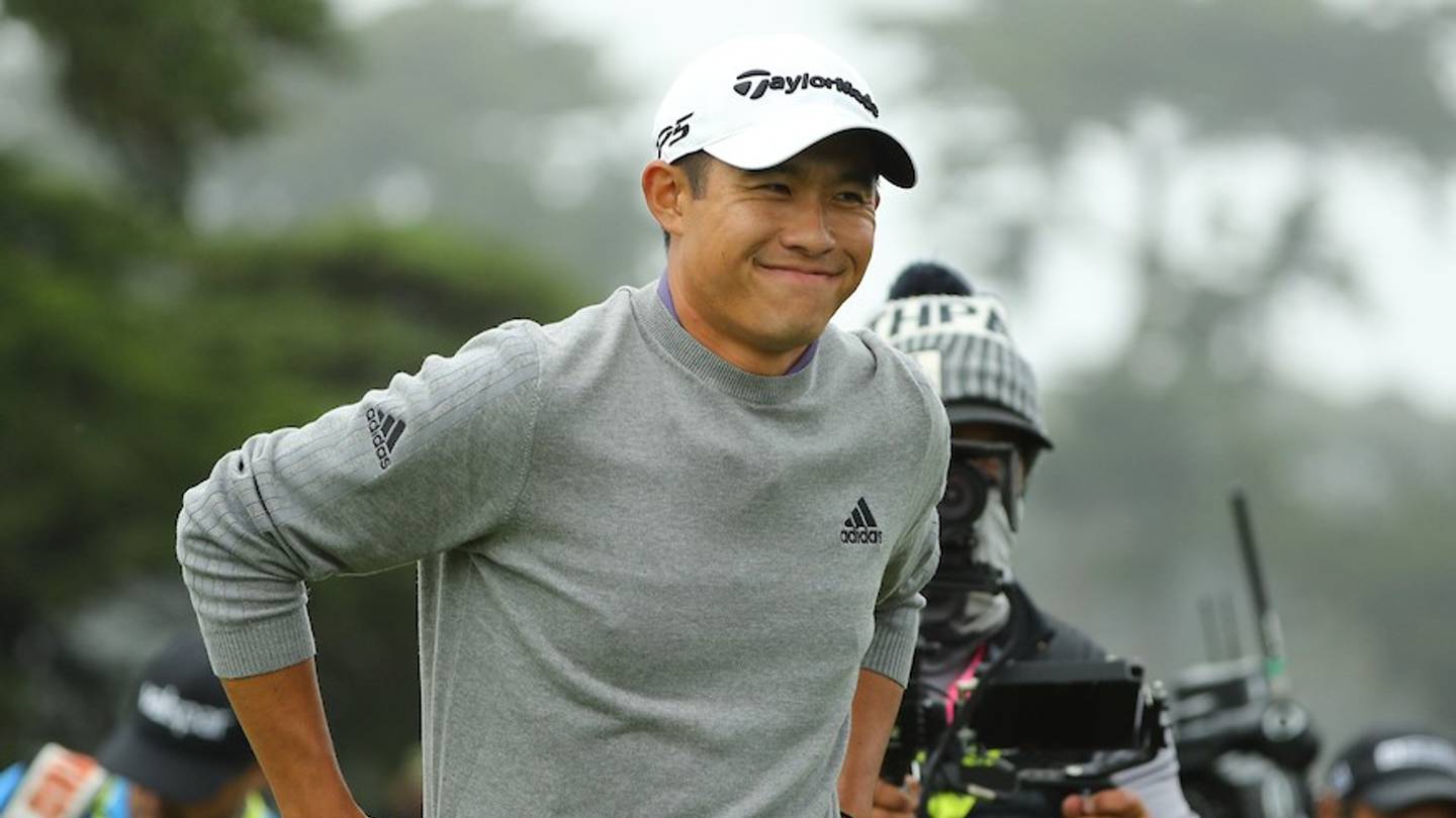 How cool is Collin Morikawa? Try complete chill