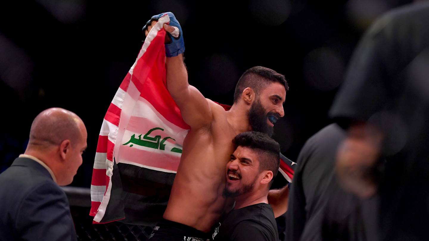 Adel Altamimi MMA AlQaeda hostage survivor wins at Bellator 214(02)