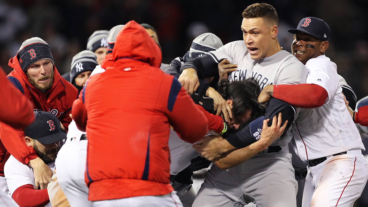 Yankees, Red Sox brawl after Joe Kelly hits Tyler Austin - Sports ...
