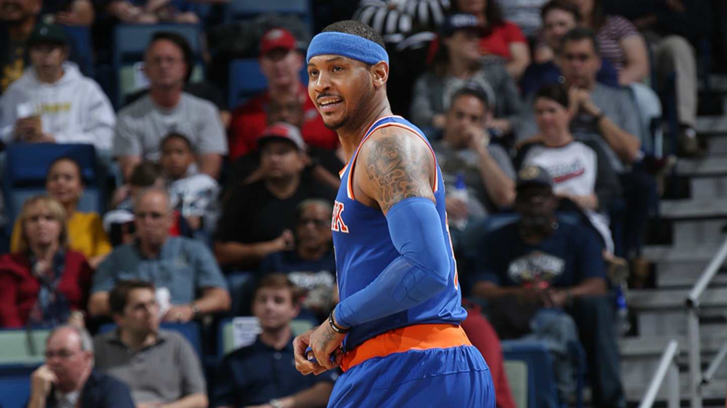 Video Carmelo Anthony gets hug from little kid Sports Illustrated