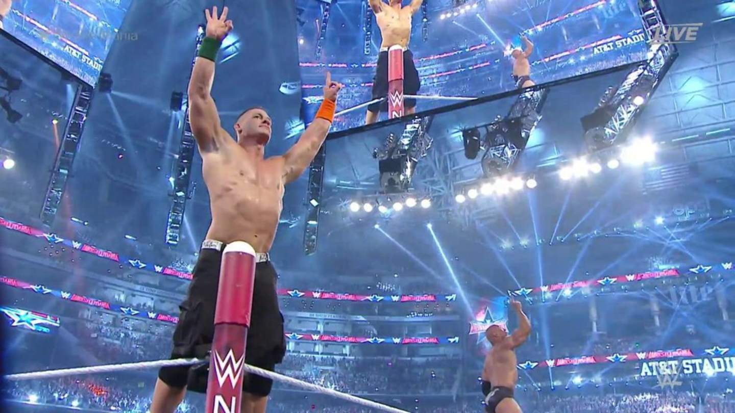 The Rock, John Cena team up at WrestleMania 32 - Sports Illustrated, image size:1440x810