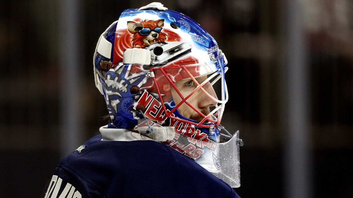Lundqvist's Back to the Future mask to be auctioned for charity - Sports  Illustrated, image size:1440x810