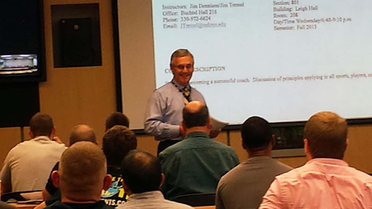 Coaching in the classroom: An inside look at Jim Tressel's new course ...