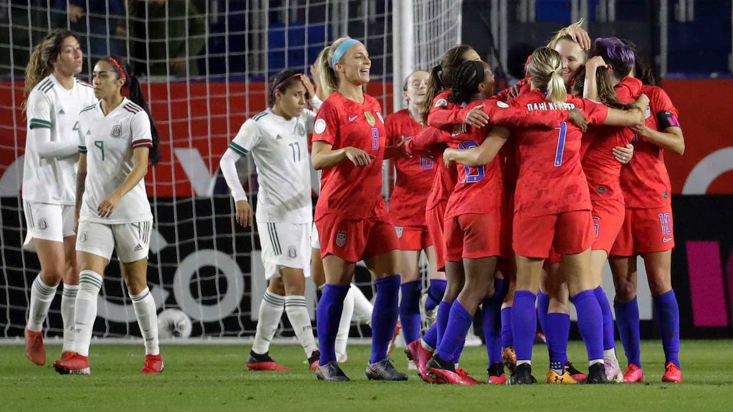 USWNT qualifies for 2020 Olympics Early blitz downs Mexico Sports(00)