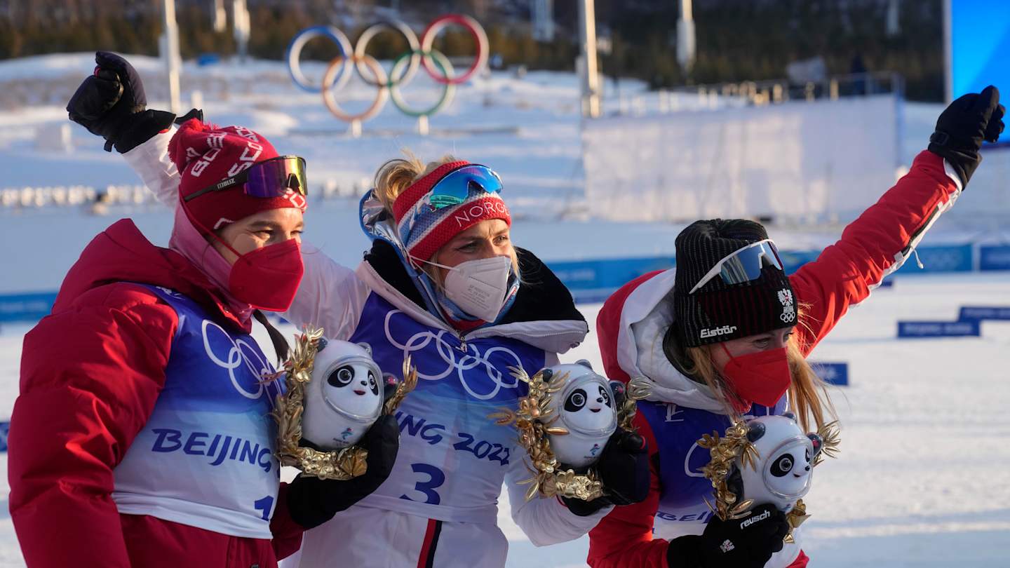 First gold medal of Beijing Olympics Therese Johaug wins skiathlon