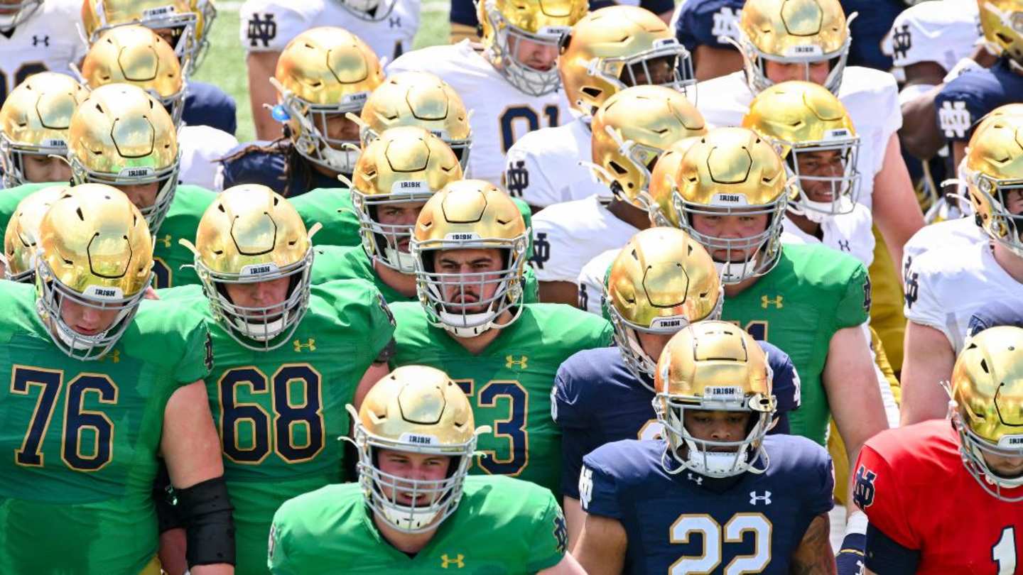 Notre Dame BlueGold Game Rosters Set With A Team Draft Sports