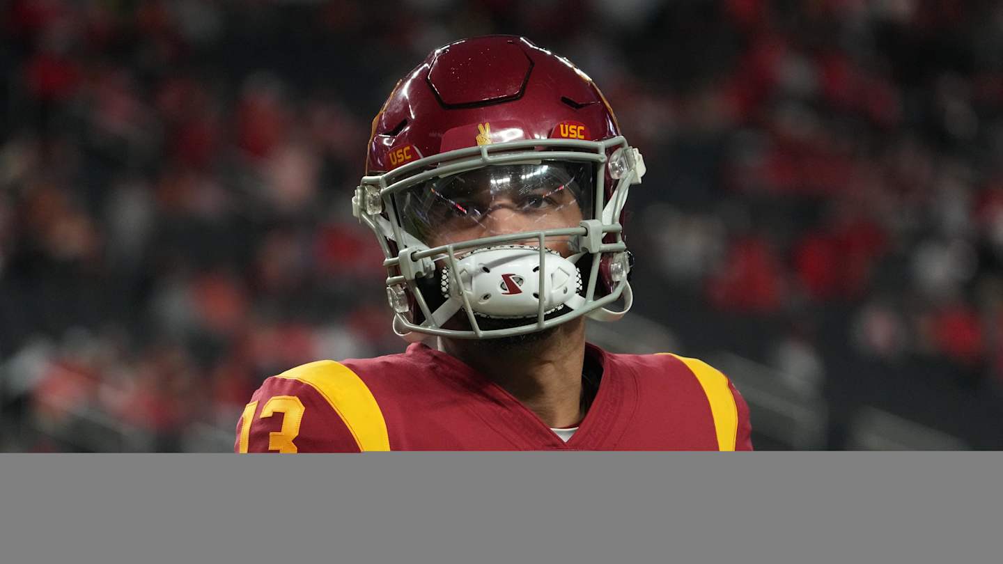 Cam Rising reacts to Caleb William's nails after Pac-12 Championship ...