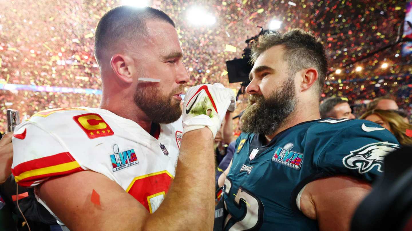 Eli Manning Jokes That He Doesn’t Want Jason, Travis Kelce to Take His