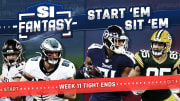 Fantasy Football Start 'Em, Sit 'Em Week 11: Tight Ends - Sleepers, Fades, Matchups, DFS Bargains