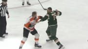 Watch: Haymakers fly as Wild, Flyers fight 3 times in 15 seconds