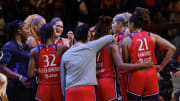 Wizards Players Attend Mystics Home Opener
