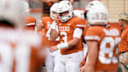 WATCH: Longhorns QB Quinn Ewers and TE Ja'Tavion Sanders Connect for First Career Touchdowns