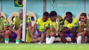 Neymar Limps Off With Ankle Injury After Being Fouled Nine Times During Brazil's World Cup Win Over Serbia