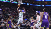 Celtics Cap Road Trip by Making Franchise History in Win vs. Jazz