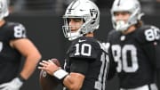 Raiders’ Jimmy Garoppolo Leaves Allegiant Stadium in Ambulance, per Report