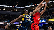 Pacers center Jalen Smith suffers injury against Portland Trail Blazers