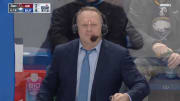NHL Announcer Shook Off Getting Hit in Face With Puck Like It Was Nothing