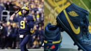 J.J. McCarthy Gets Rose Bowl-Inspired Air Jordans