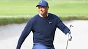 Video of Tiger Woods Flubbing a Chip Into a Bunker Is As Relatable As It Gets