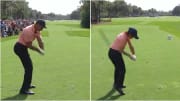 A Closer Look at How Tiger Woods and Charlie Woods' Golf Swings Are Different