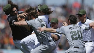 Buster Posey draws unwanted attention after failure to step in during brawl
