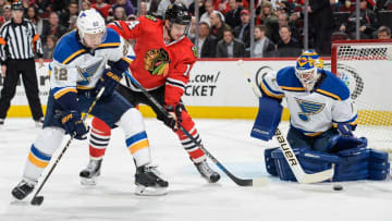Blues, Blackhawks get playoffs started early