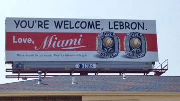 Dan and 'Papi' LeBatard troll LeBron James with Akron billboard
