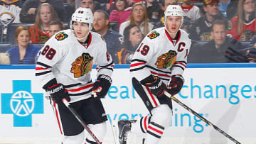 Patrick Kane and Jonathan Toews ready for battle in Stanley Cup defense