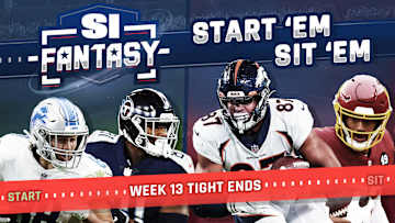 Fantasy Football Start 'Em, Sit 'Em Week 13: Tight Ends - Sleepers, Fades, Matchups, DFS Bargains