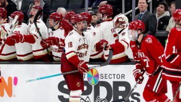 Boston College Alex Newhook Wins Hockey East Rookie of the Year