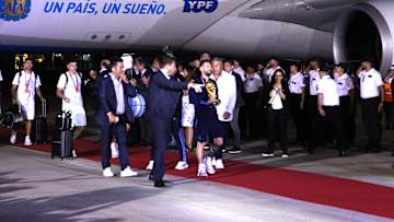Messi, Argentina Teammates Nearly Knocked Off Bus During Celebration (Video)