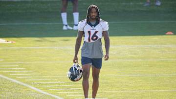 Broncos WR Tyrie Cleveland Carted Off Field With Apparent Leg Injury