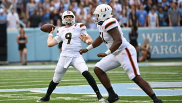Max Drisko will help Miami Hurricanes quarterback Tyler Van Dyke