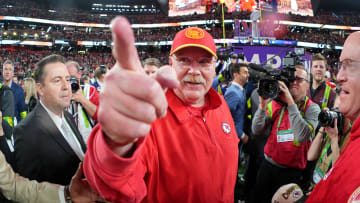 Patrick Mahomes, Travis Kelce After Super Bowl LVIII Win: Andy Reid Is the GOAT